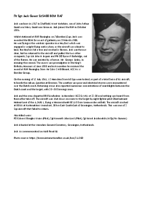 A preview of a PDF biography for Guest, Jack
